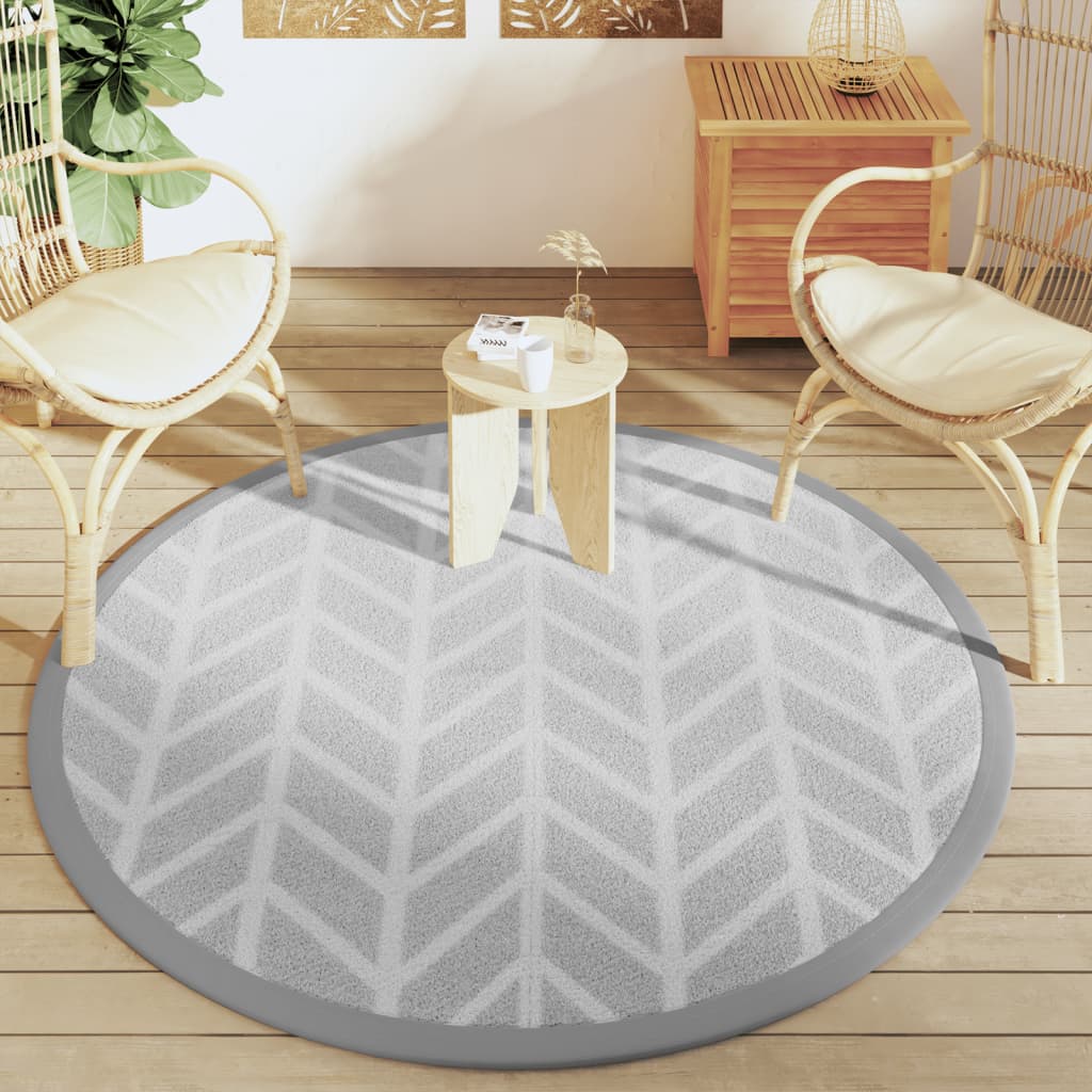 Outdoor Carpet ARAKIL Grey Ø160 cm PP