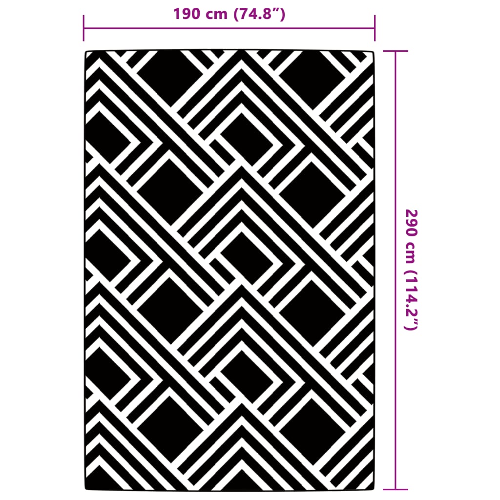 Outdoor Carpet ARAKIL Grey 190x290 cm PP