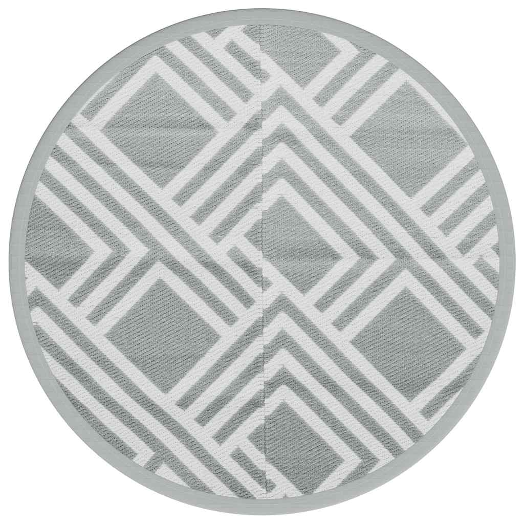 Outdoor Carpet ARAKIL Grey Ø120 cm PP