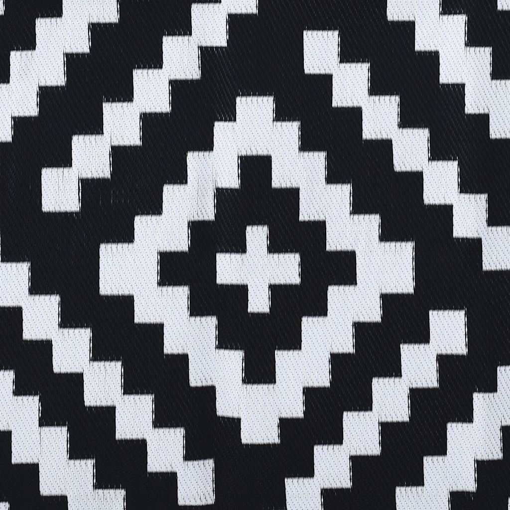 Outdoor Carpet ARAKIL White and Black 190x290 cm PP