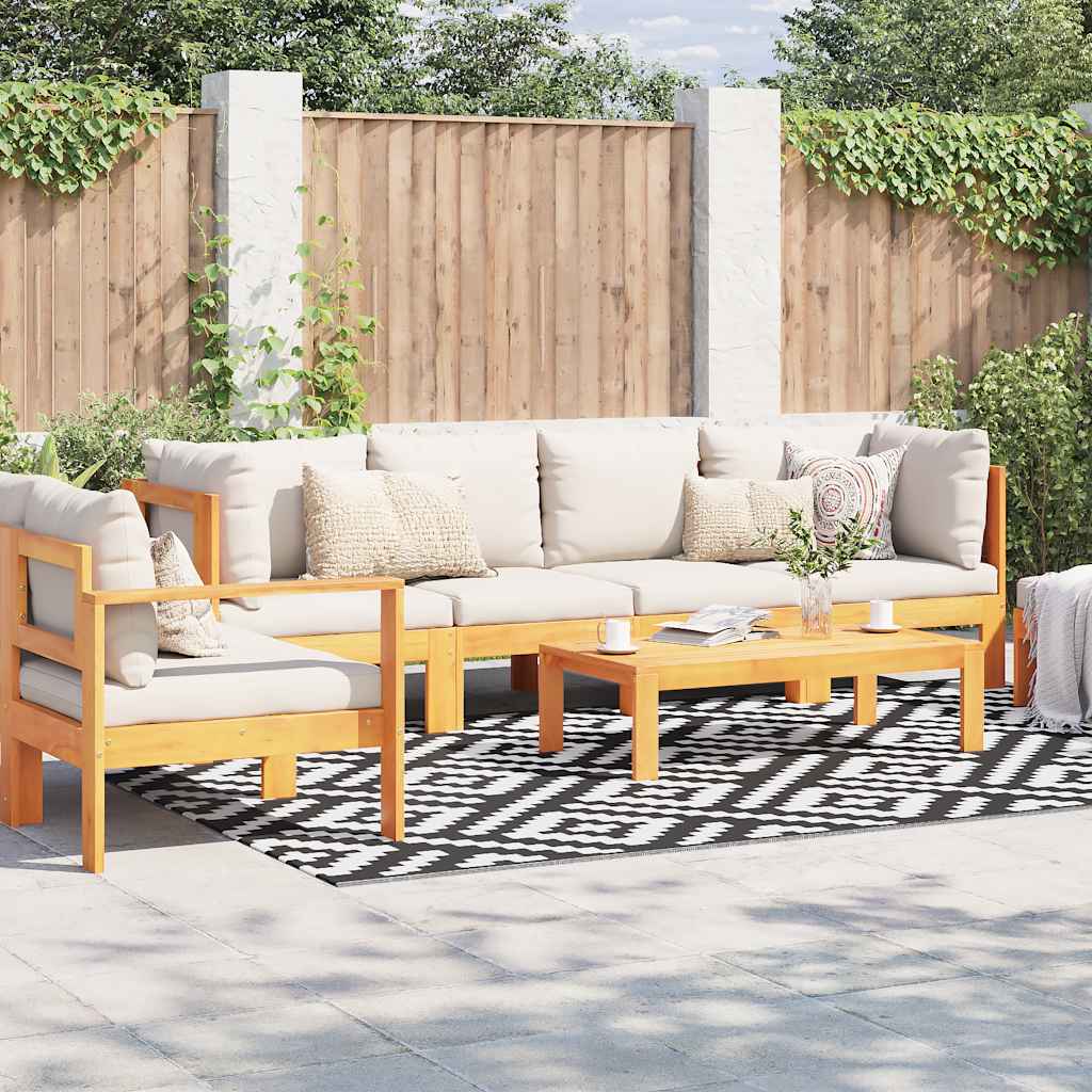 Outdoor Carpet ARAKIL White and Black 190x290 cm PP