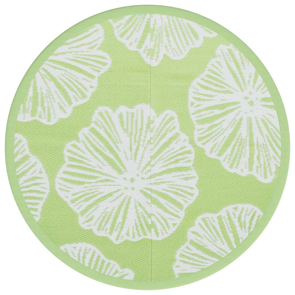 Outdoor Carpet ARAKIL Green Ø120 cm PP