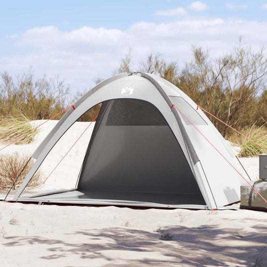 vidaXL Beach Tent Grey Waterproof