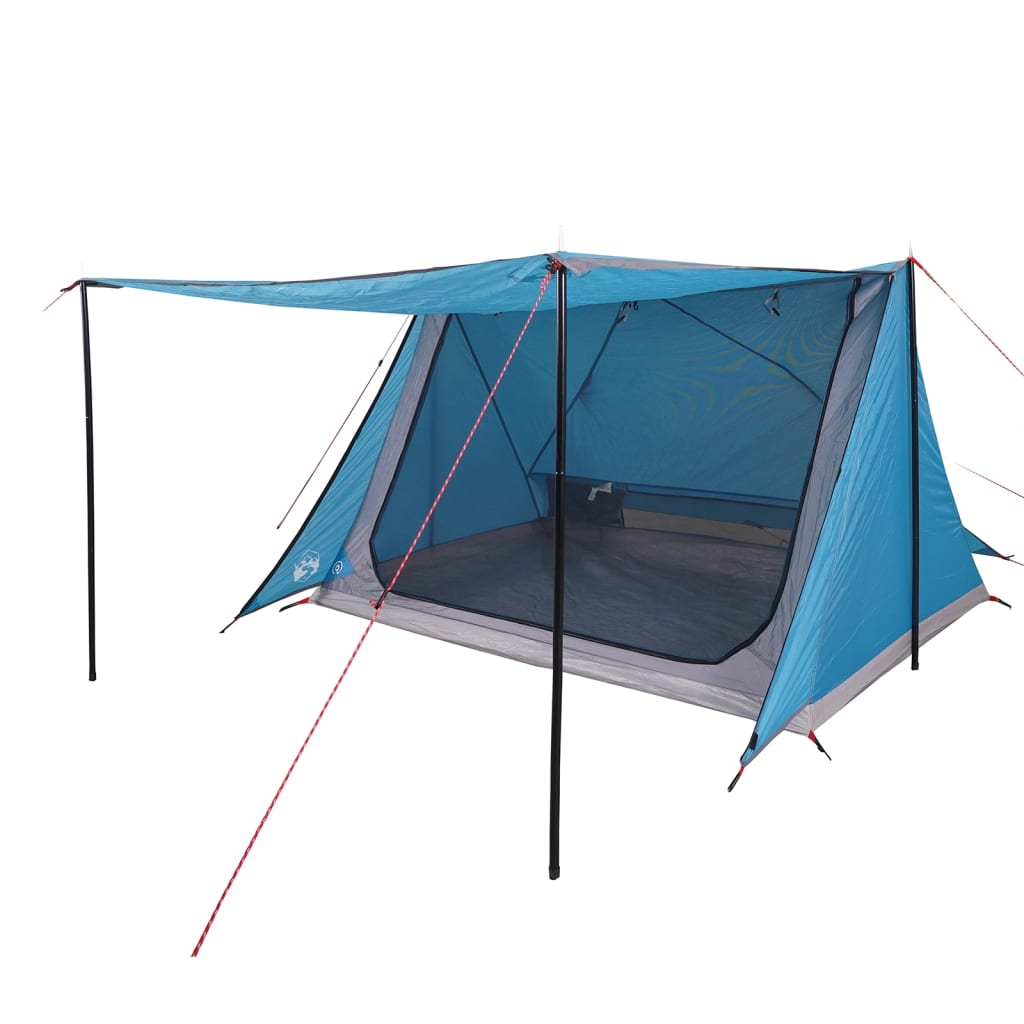 vidaXL Camping Tent 2-Person Blue Waterproof