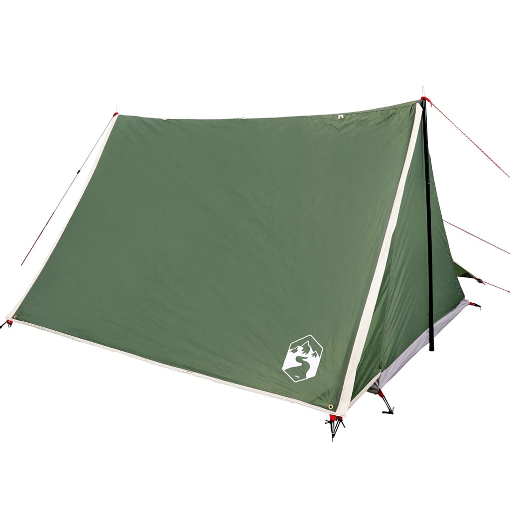 vidaXL Camping Tent 2-Person Green Waterproof