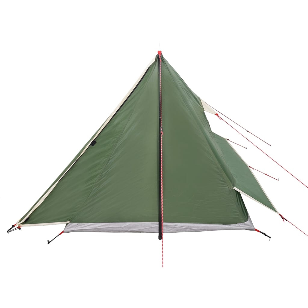 vidaXL Camping Tent 2-Person Green Waterproof