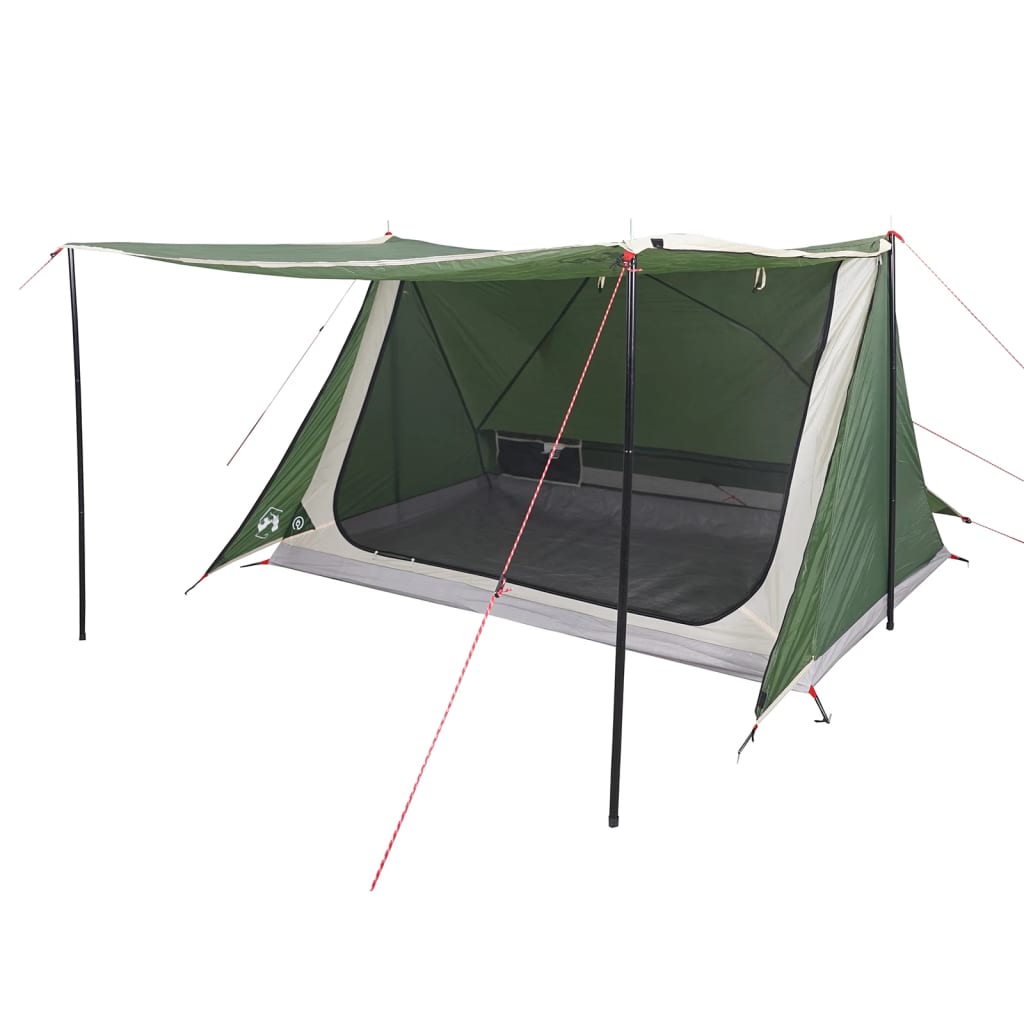 vidaXL Camping Tent 2-Person Green Waterproof