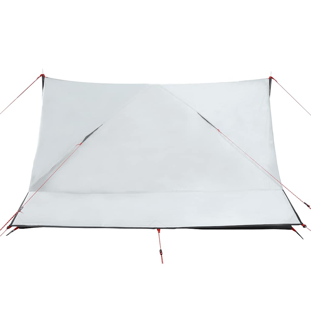 vidaXL Camping Tent 2-Person White Blackout Fabric Waterproof