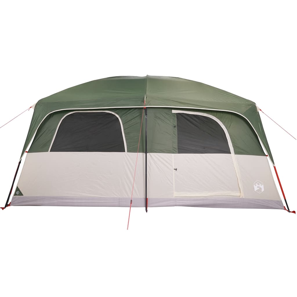 vidaXL Family Tent Cabin 10-Person Green Waterproof