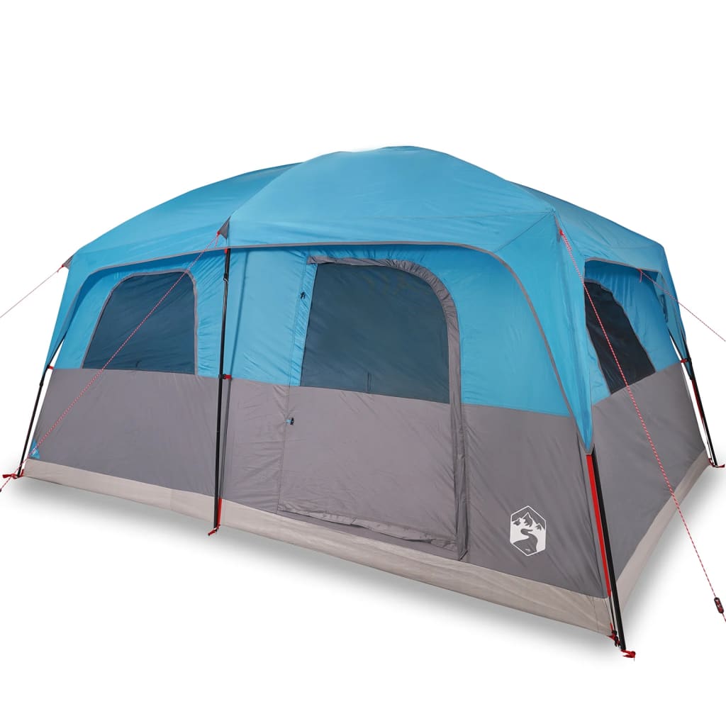 vidaXL Family Tent Cabin 10-Person Blue Waterproof