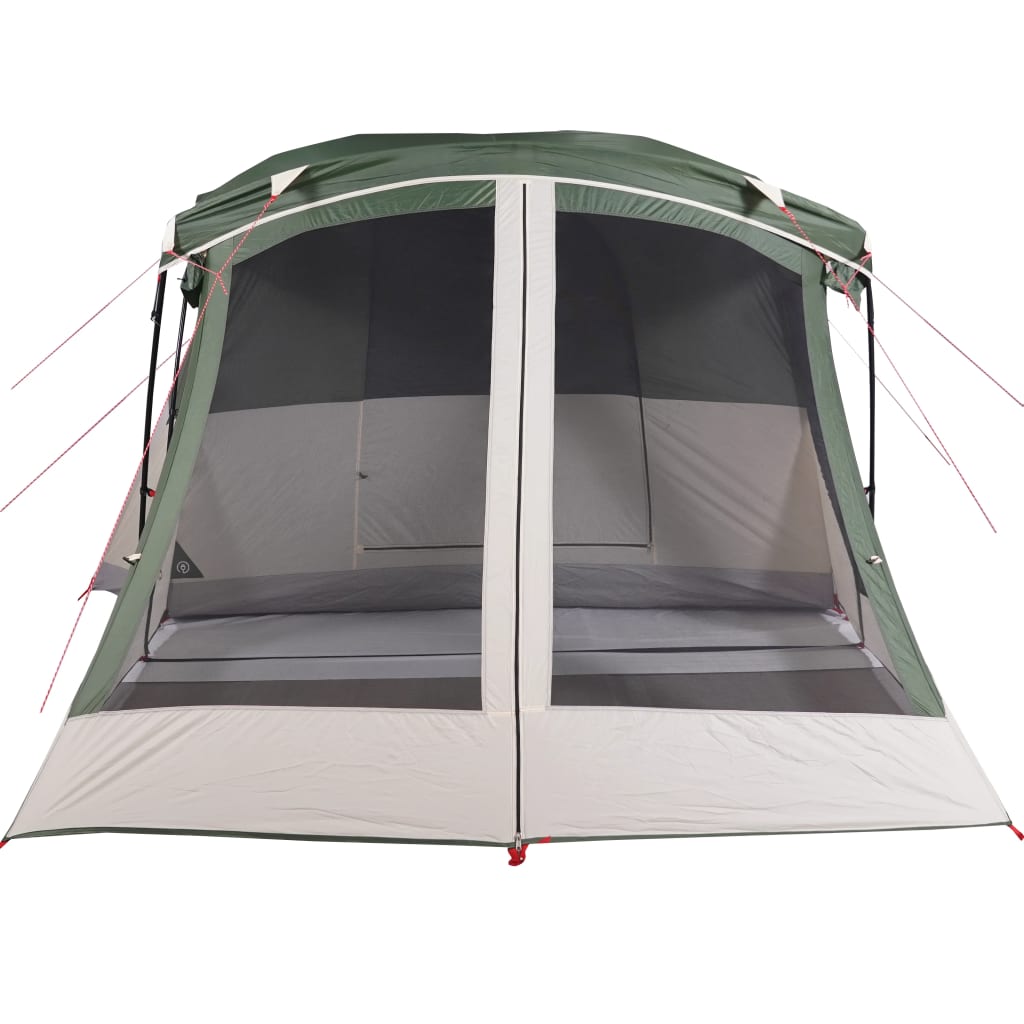 vidaXL Camping Tent with Porch 4-Person Green Waterproof