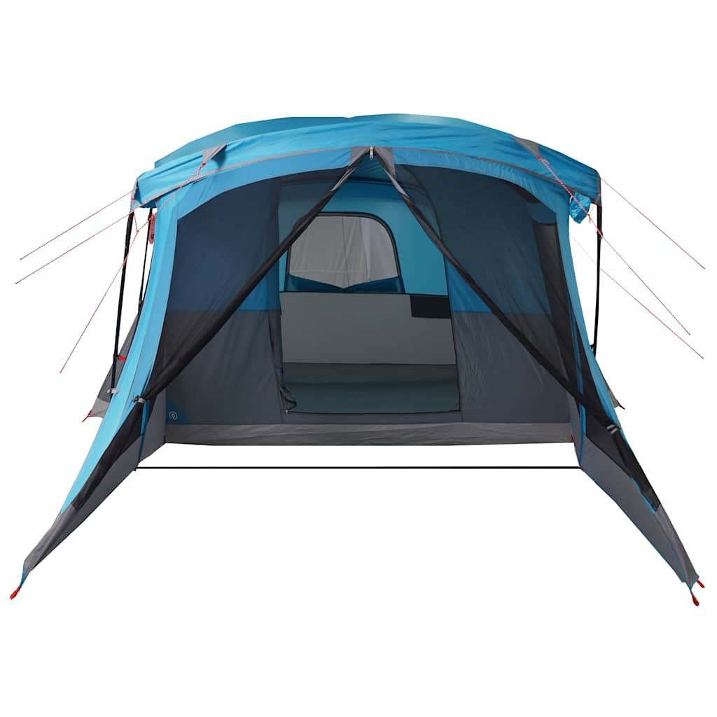 vidaXL Camping Tent with Porch 4-Person Blue Waterproof