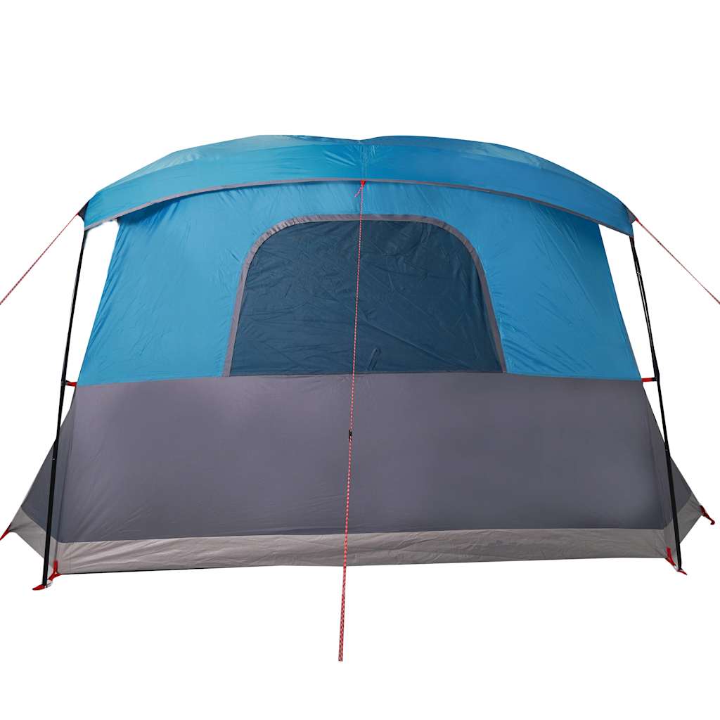 vidaXL Camping Tent with Porch 4-Person Blue Waterproof