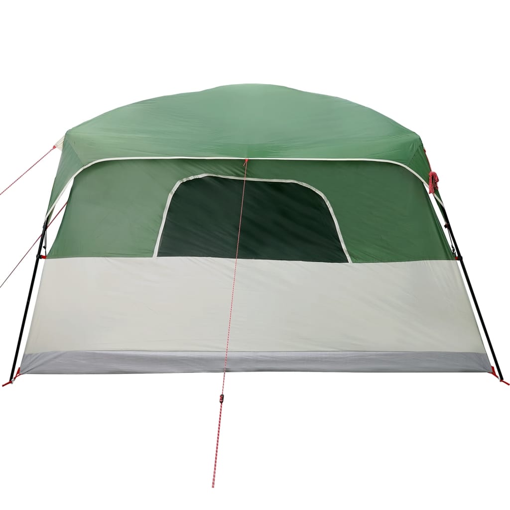 vidaXL Family Tent Cabin 9-Person Green Waterproof