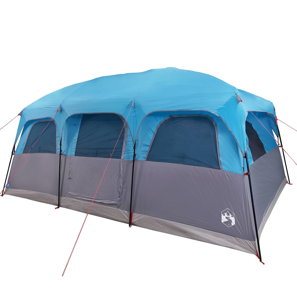 vidaXL Family Tent Cabin 9-Person Blue Waterproof