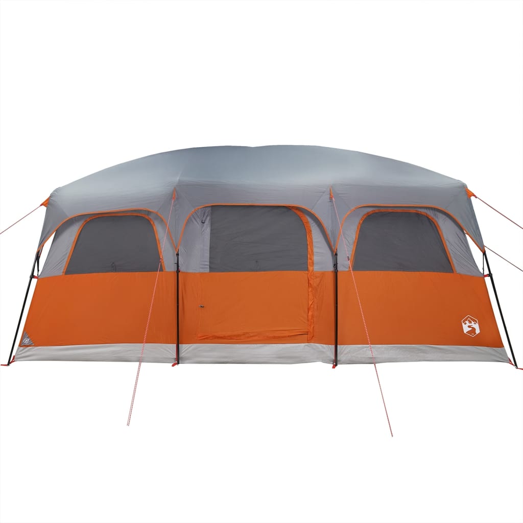 vidaXL Family Tent Cabin 9-Person Grey Waterproof
