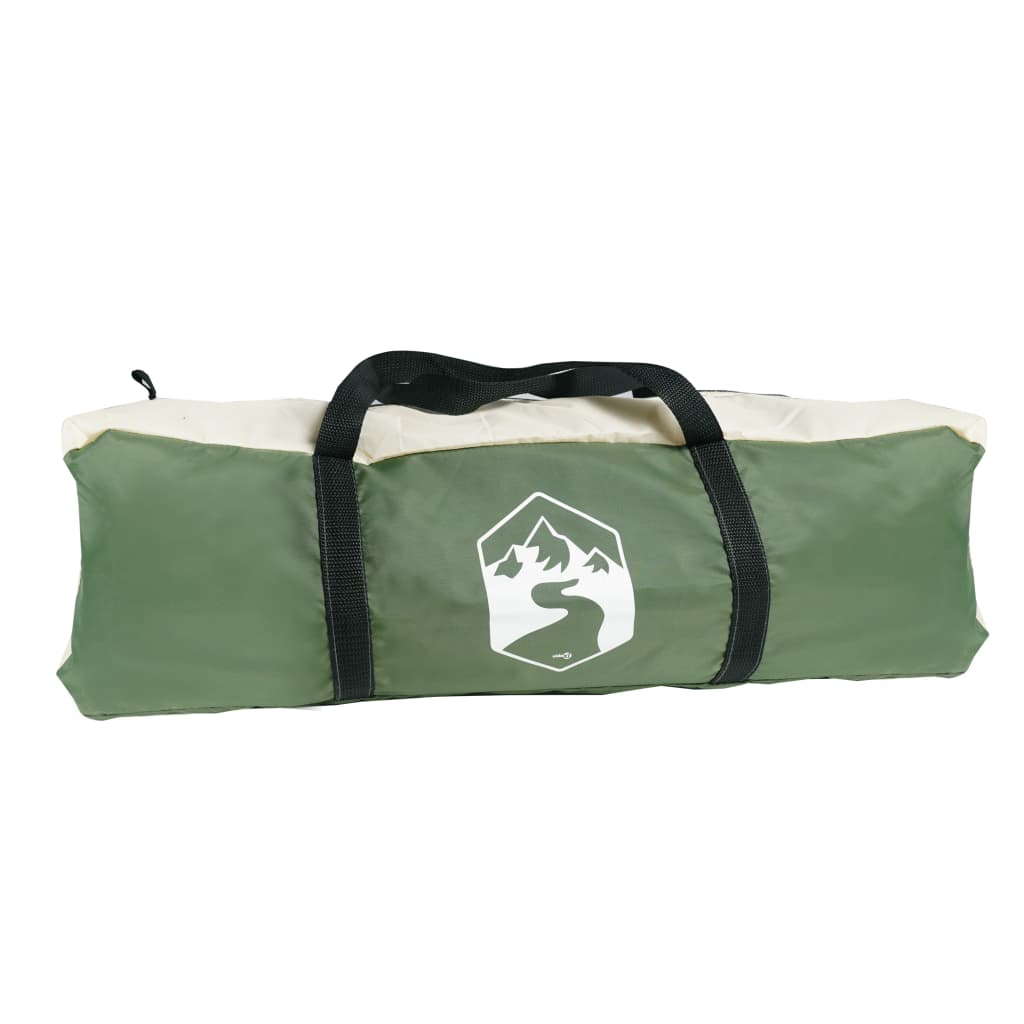vidaXL Family Tent with Porch 6-Person Green Waterproof