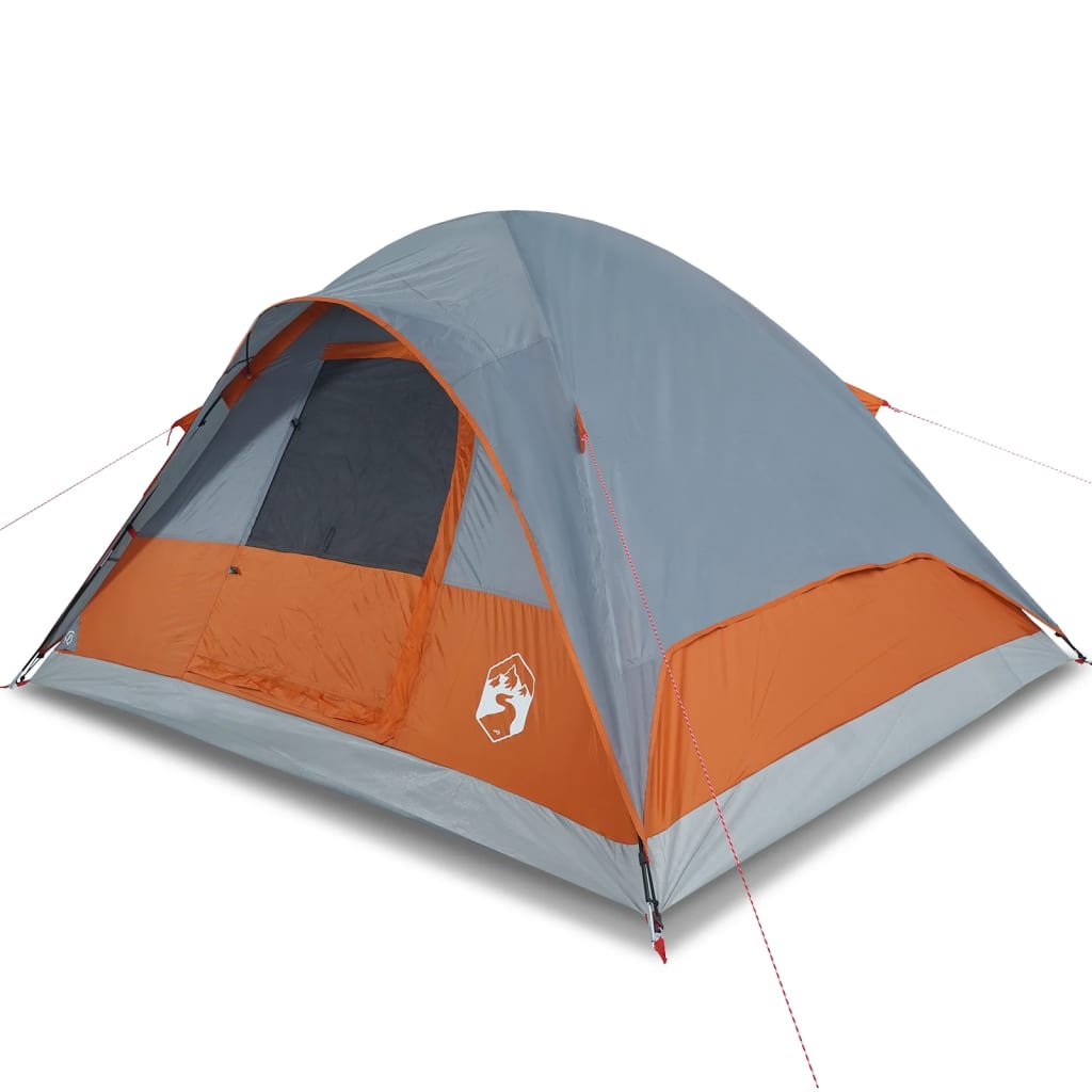 vidaXL Family Tent Dome 6-Person Orange Waterproof