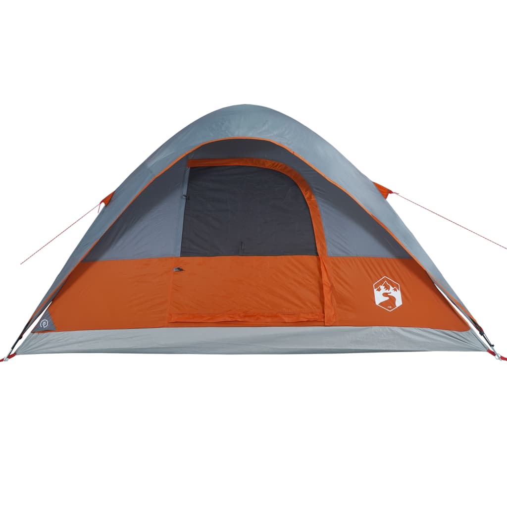 vidaXL Family Tent Dome 6-Person Orange Waterproof