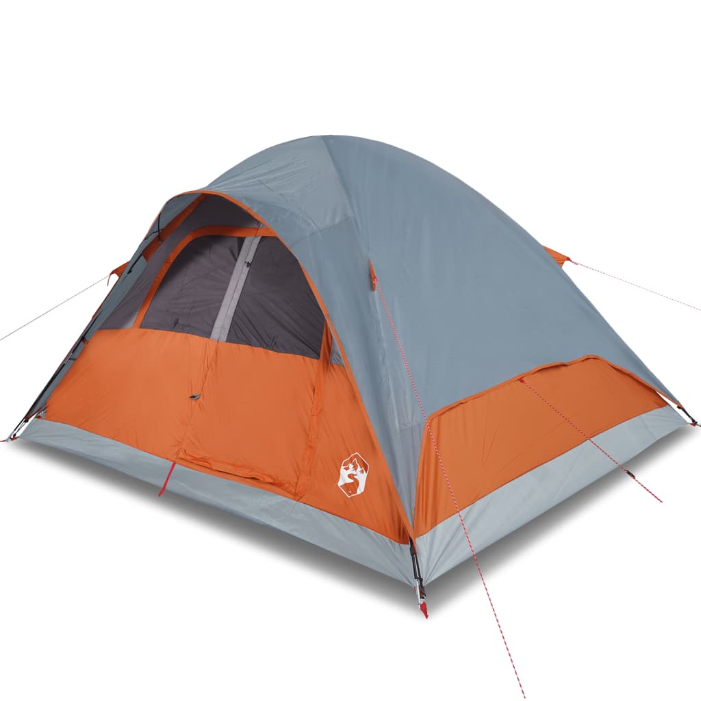 vidaXL Family Tent Dome 6-Person Orange Waterproof