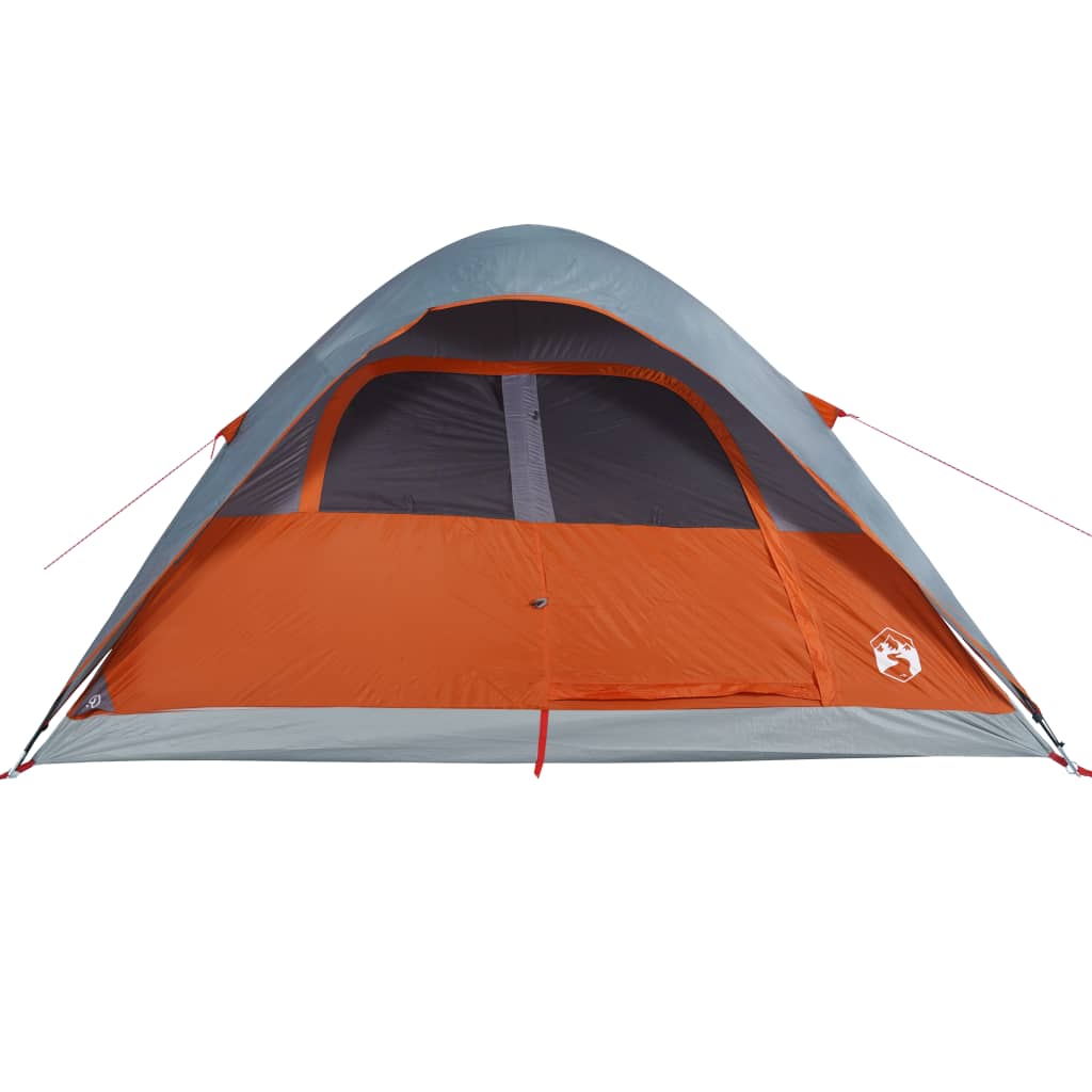 vidaXL Family Tent Dome 6-Person Orange Waterproof