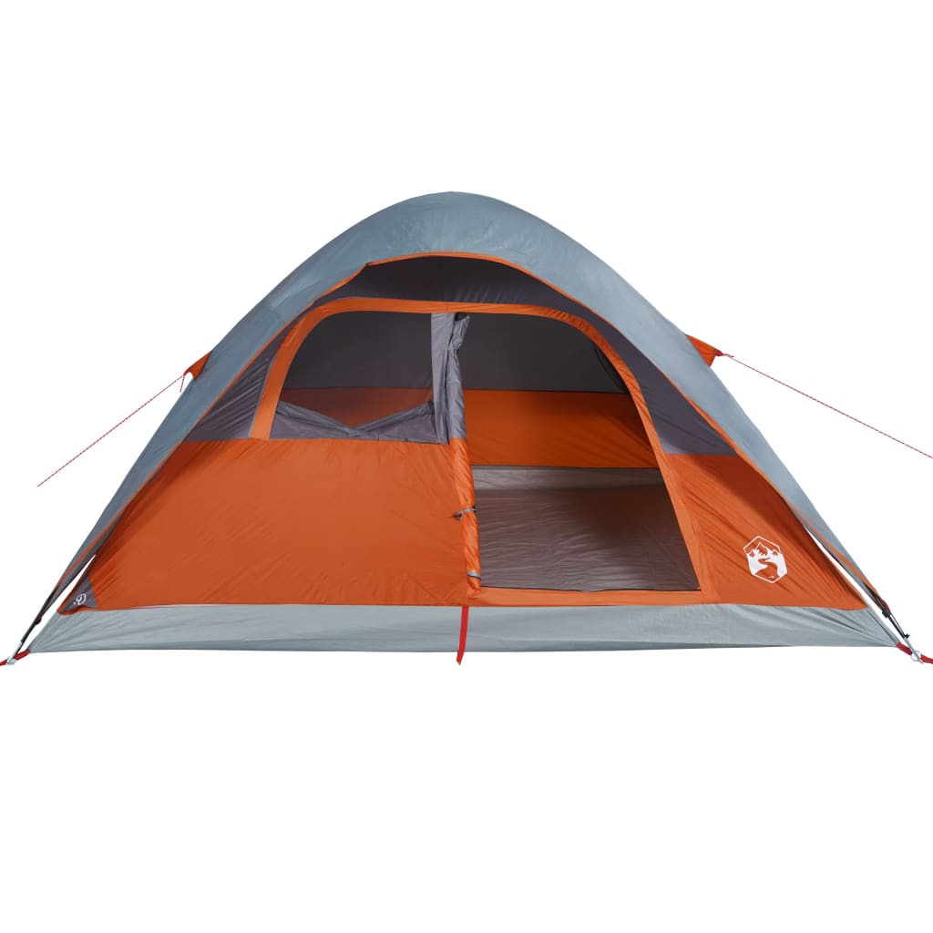 vidaXL Family Tent Dome 6-Person Orange Waterproof