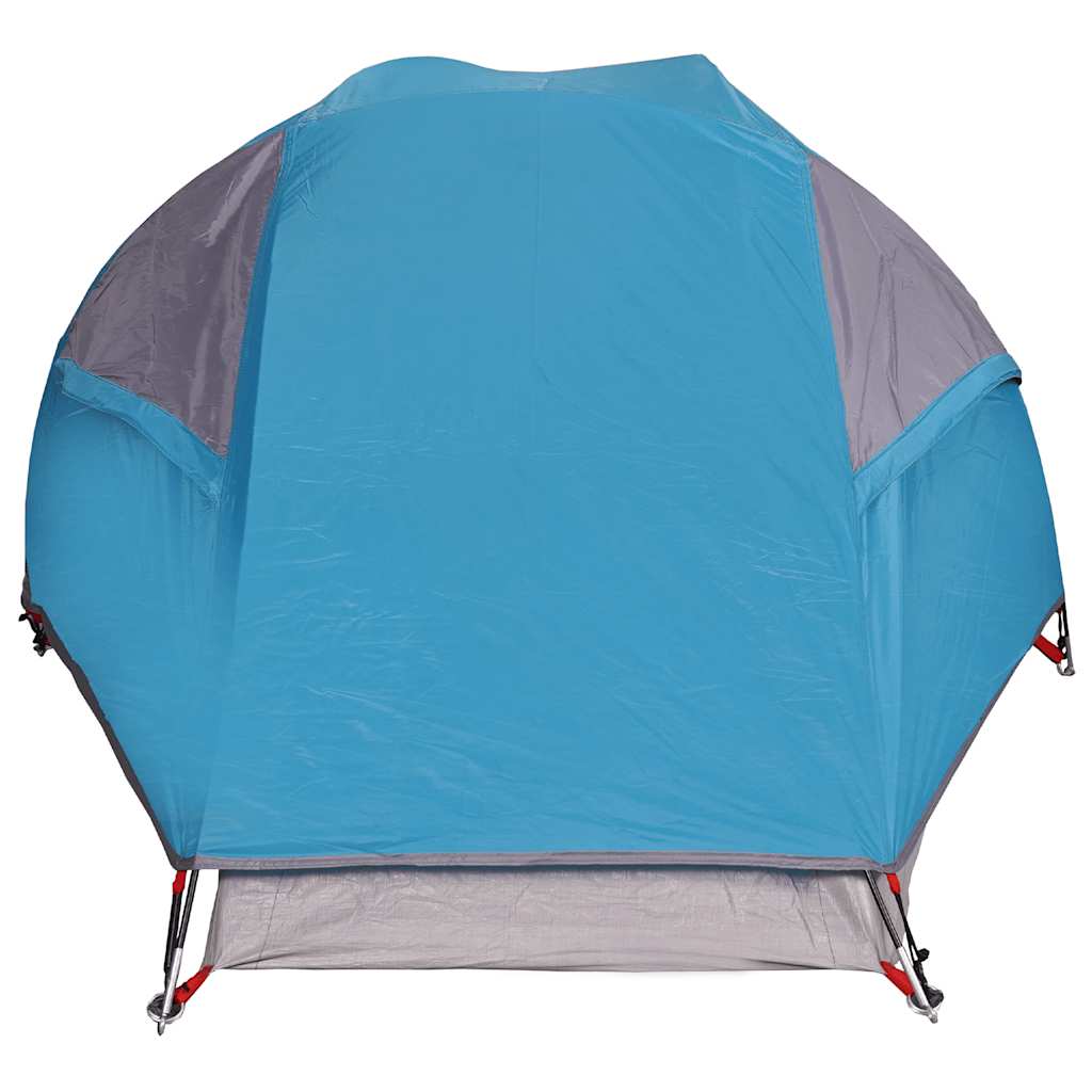 vidaXL Camping Tent Dome 1-Person Blue Waterproof