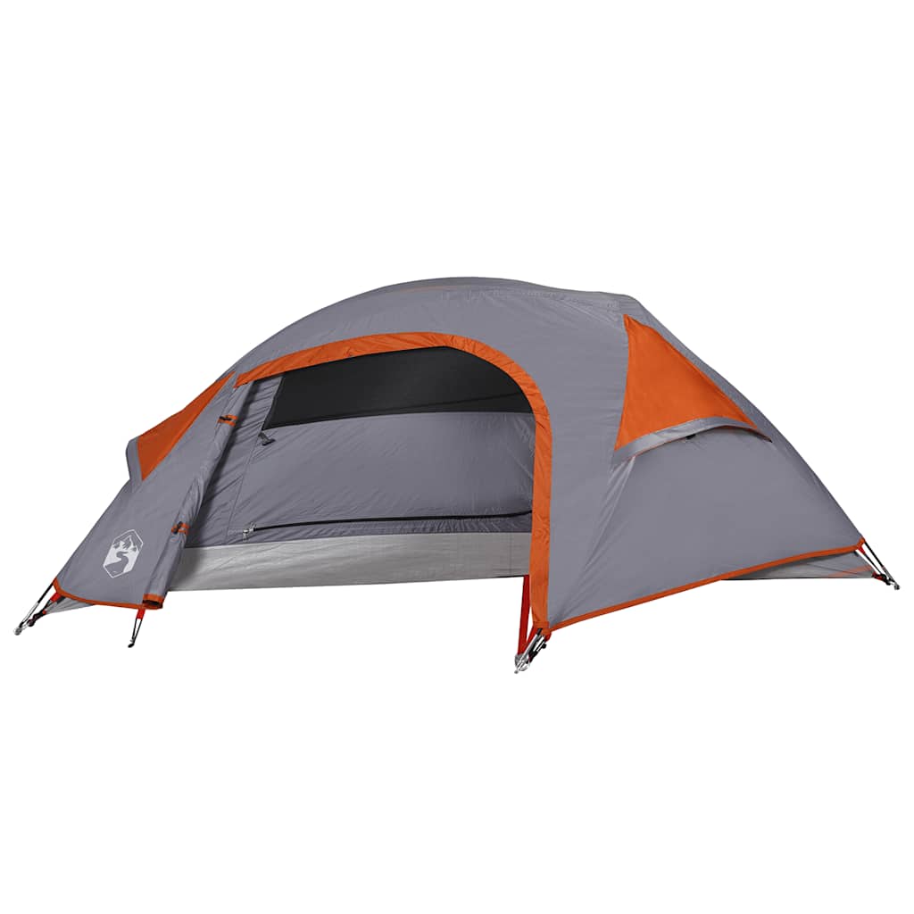 Camping Tent Dome 1-Person Orange Waterproof