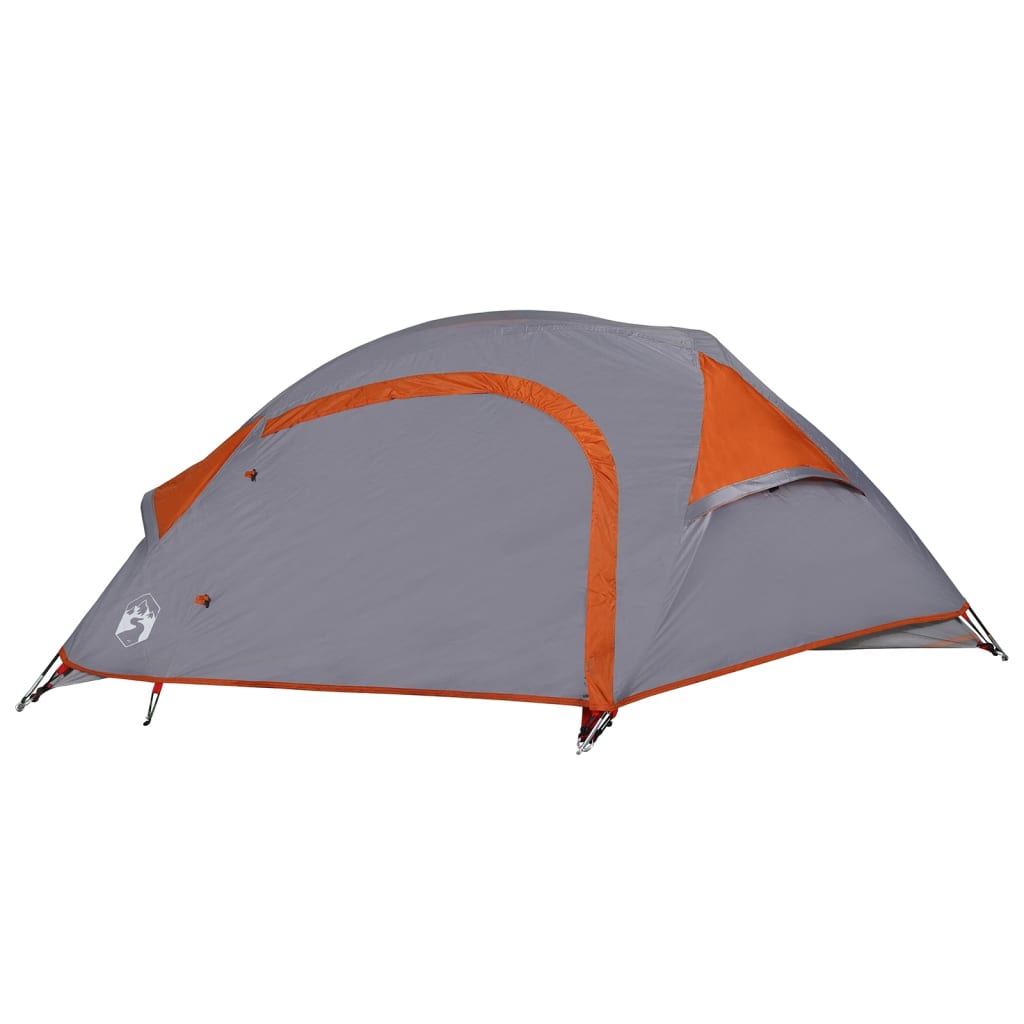 vidaXL Camping Tent Dome 1-Person Orange Waterproof