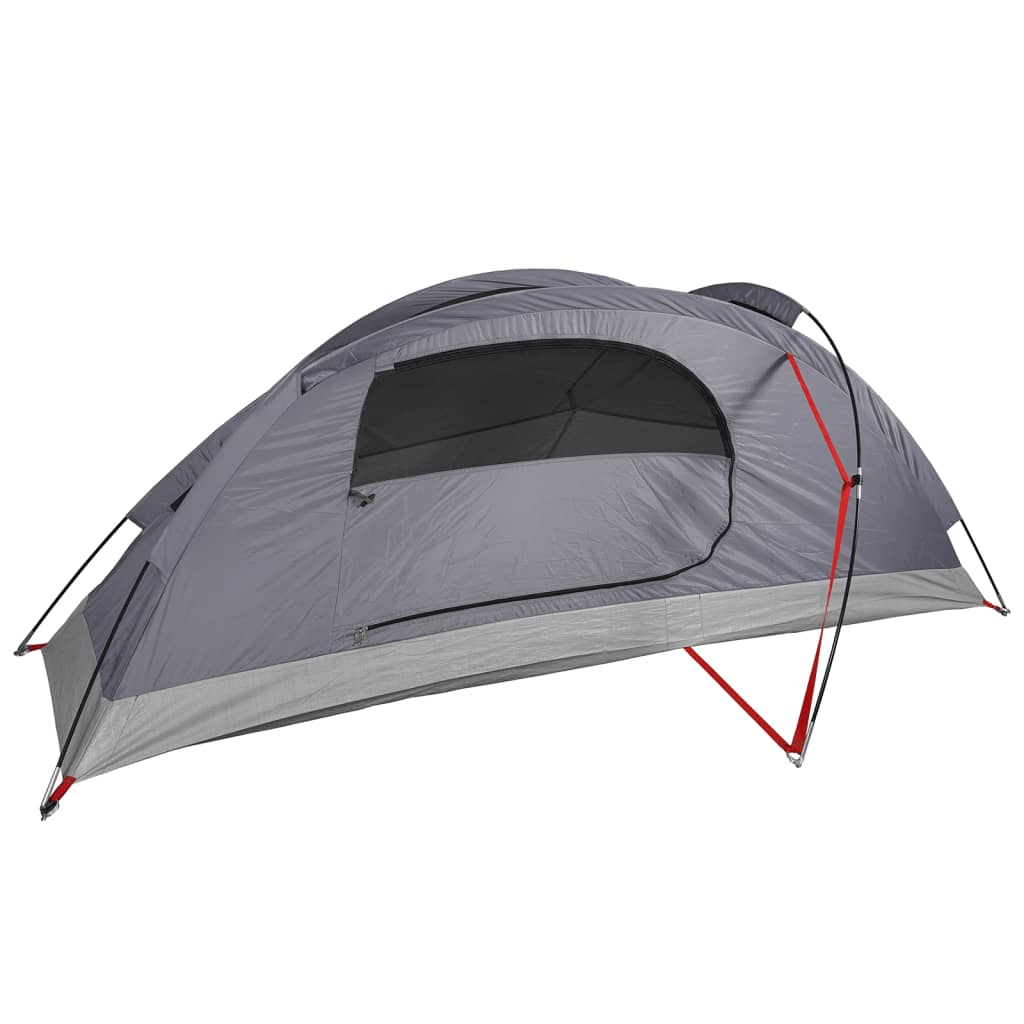 vidaXL Camping Tent Dome 1-Person Orange Waterproof