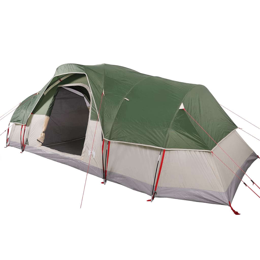 vidaXL Family Tent Dome 11-Person Green Waterproof