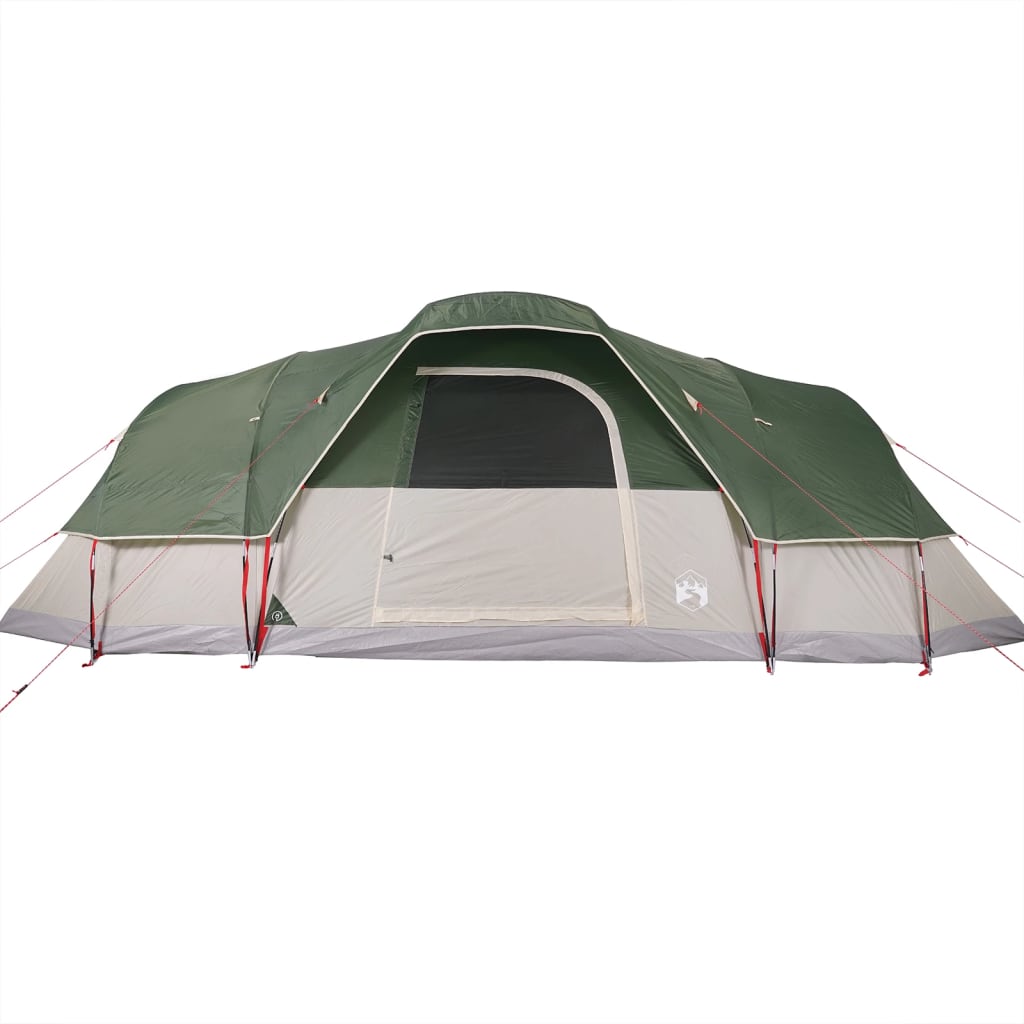 vidaXL Family Tent Dome 11-Person Green Waterproof