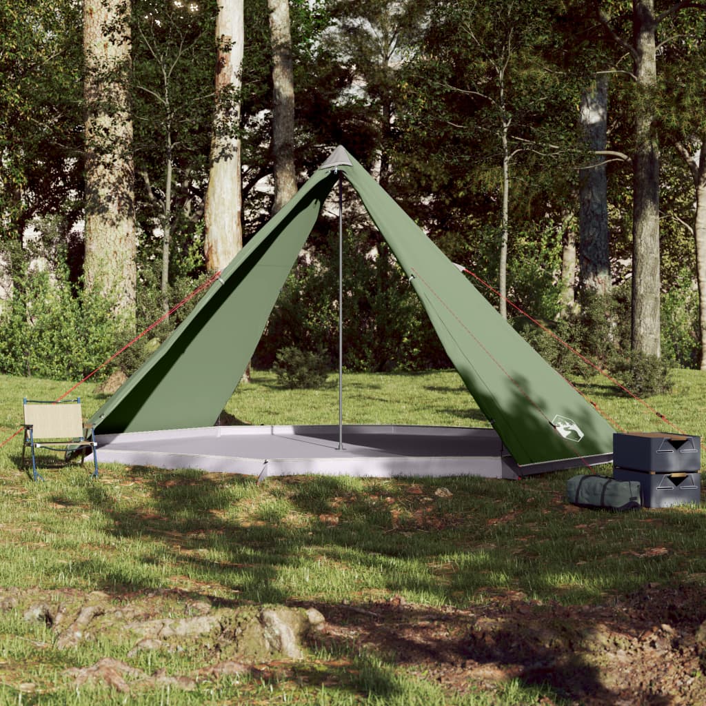 vidaXL Family Tent Tipi 8-Person Green Waterproof