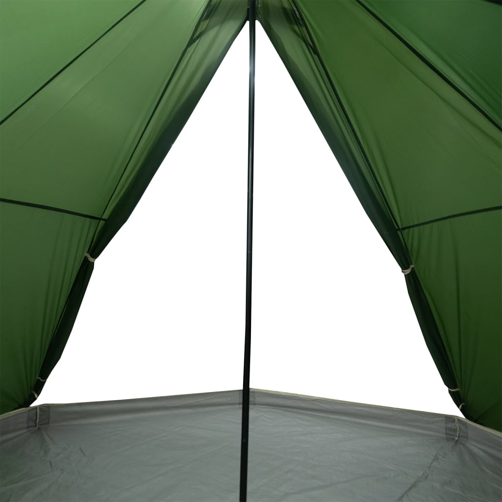 vidaXL Family Tent Tipi 8-Person Green Waterproof