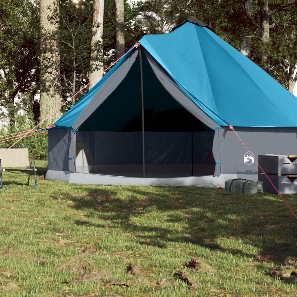 vidaXL Family Tent Tipi 8-Person Blue Waterproof