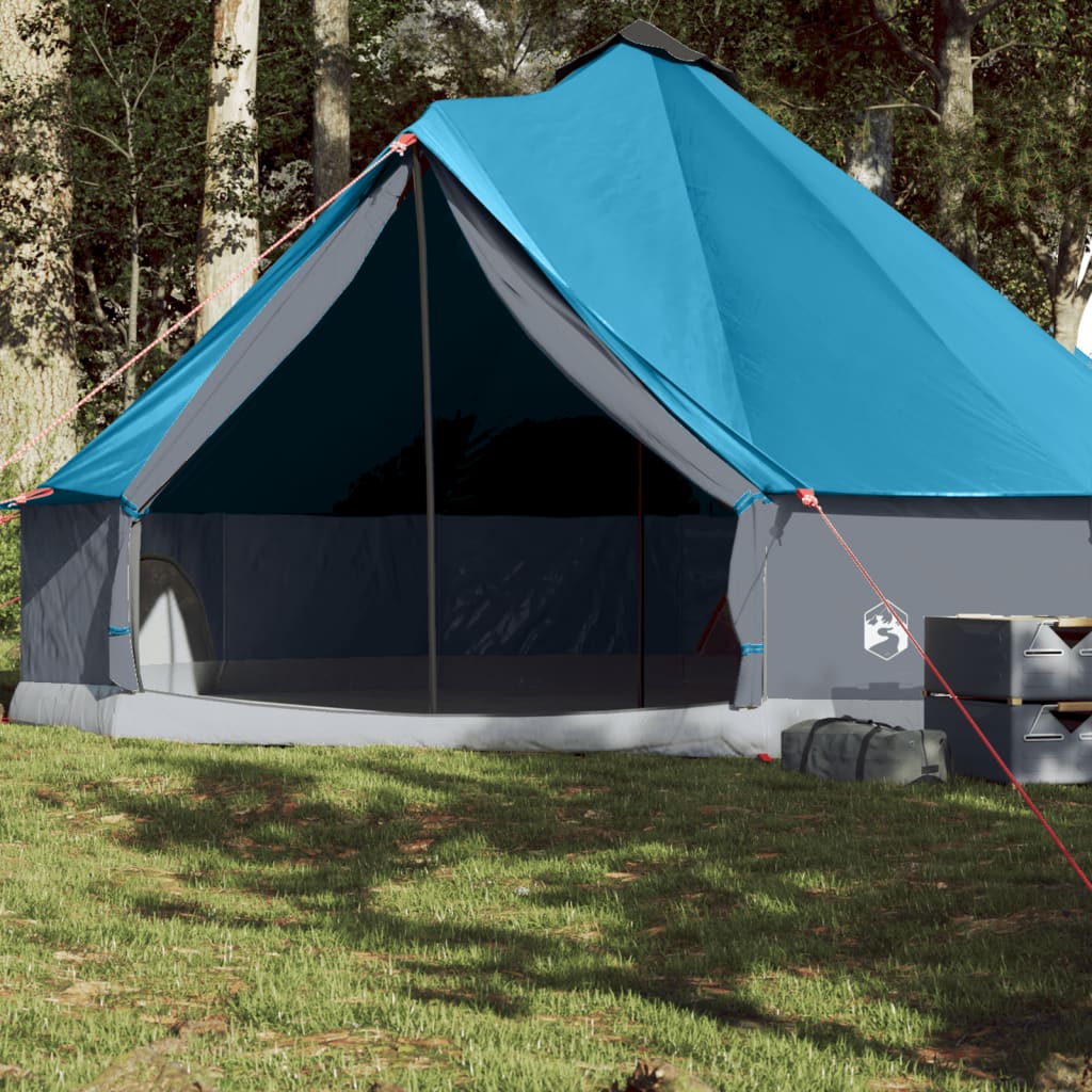 vidaXL Family Tent Tipi 8-Person Blue Waterproof