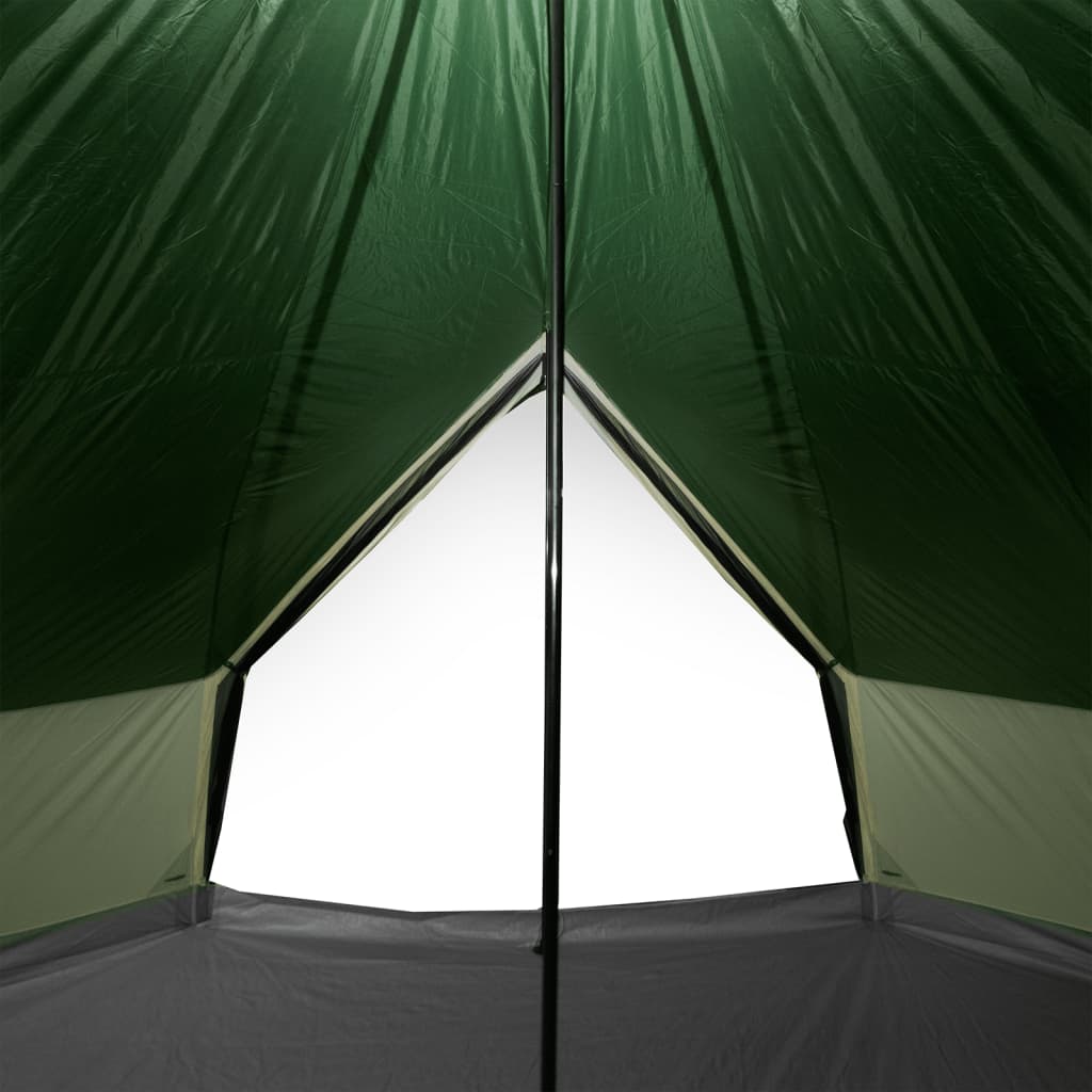 vidaXL Family Tent Tipi 12-Person Green Waterproof