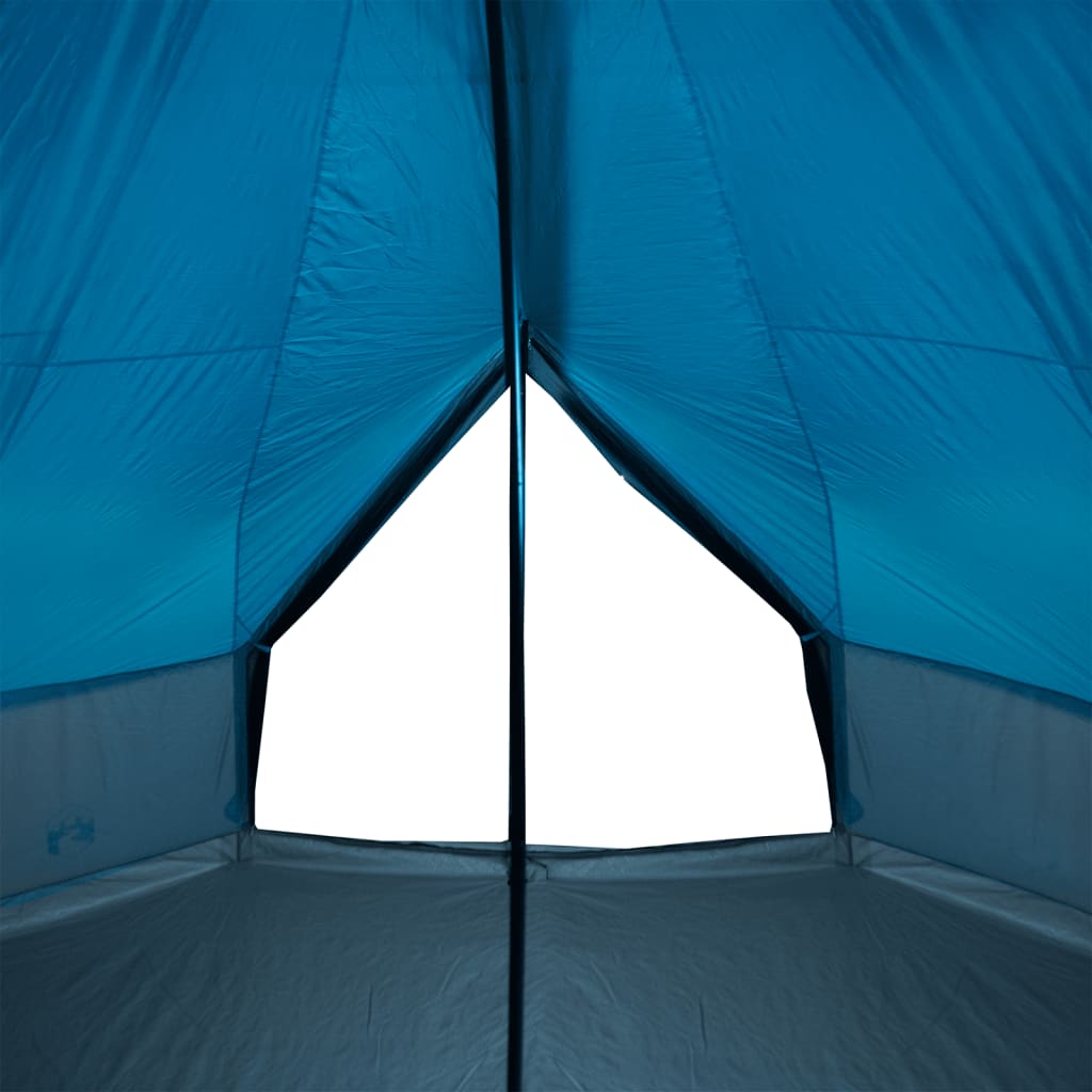 vidaXL Family Tent Tipi 10-Person Blue Waterproof