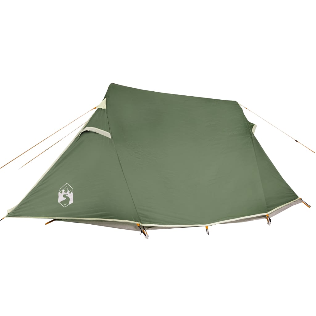 vidaXL Camping Tent Tunnel 3-Person Green Waterproof