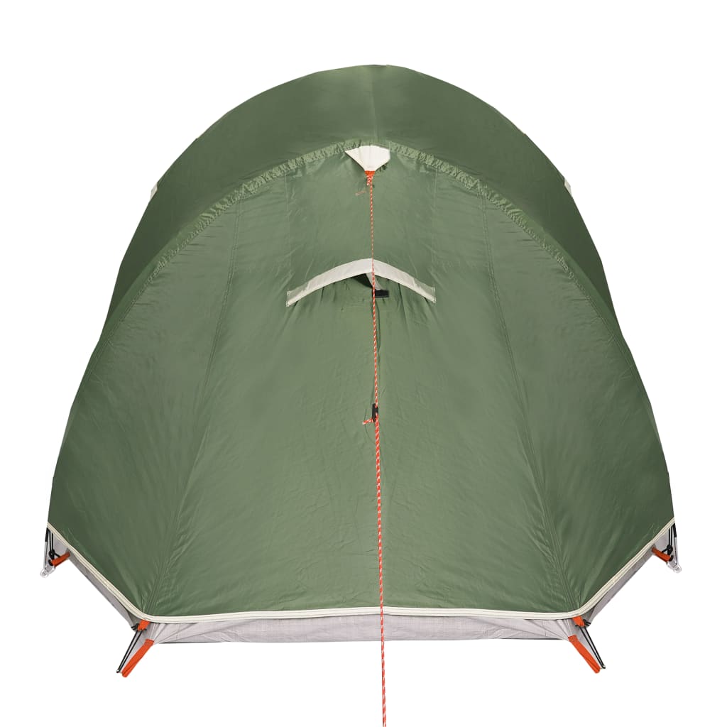 vidaXL Camping Tent Tunnel 3-Person Green Waterproof