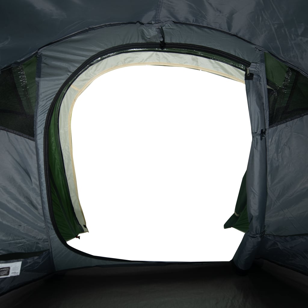 vidaXL Camping Tent Tunnel 3-Person Green Waterproof