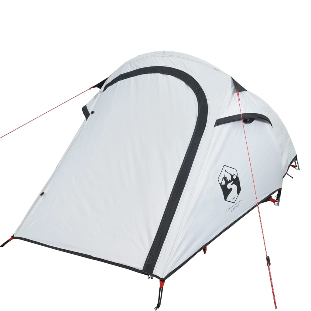 vidaXL Camping Tent Tunnel 3-Person White Blackout Fabric Waterproof