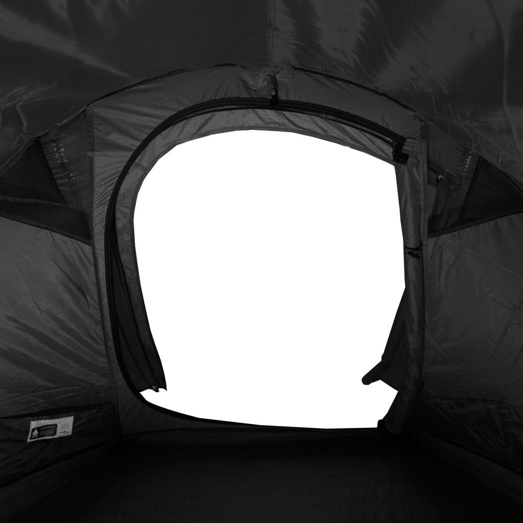 vidaXL Camping Tent Tunnel 3-Person White Blackout Fabric Waterproof