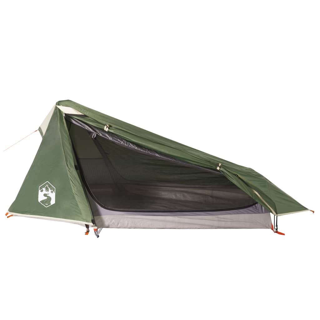 vidaXL Camping Tent Tunnel 1-Person Green Waterproof