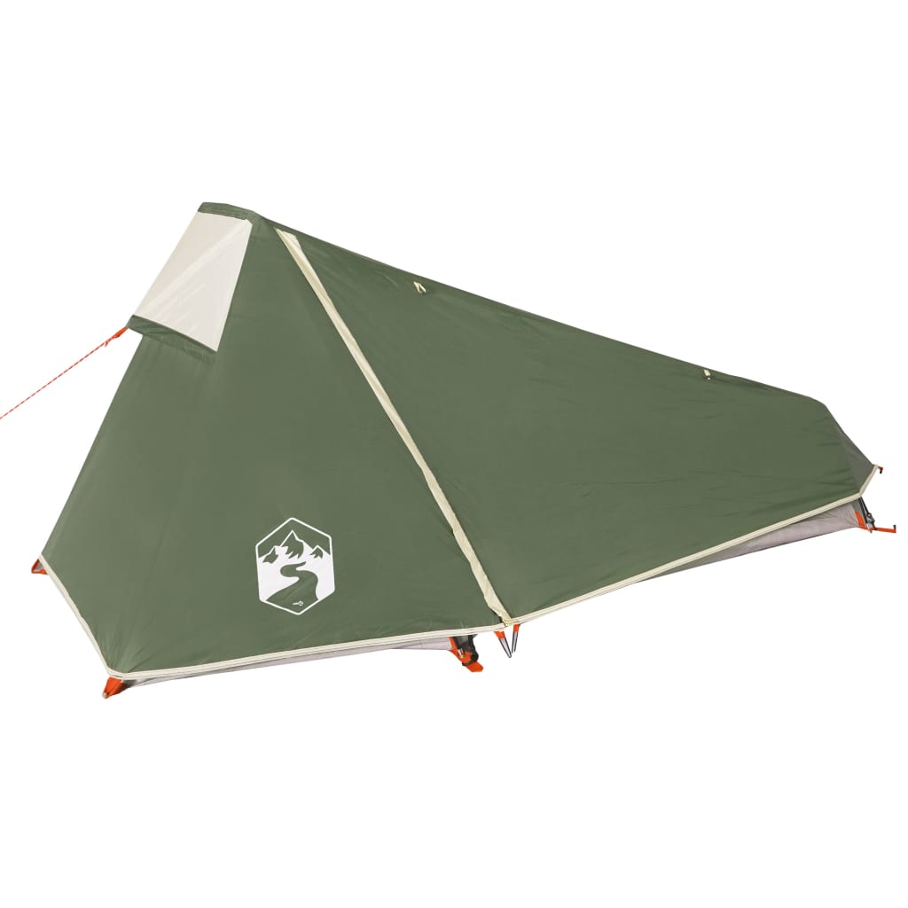 vidaXL Camping Tent Tunnel 1-Person Green Waterproof