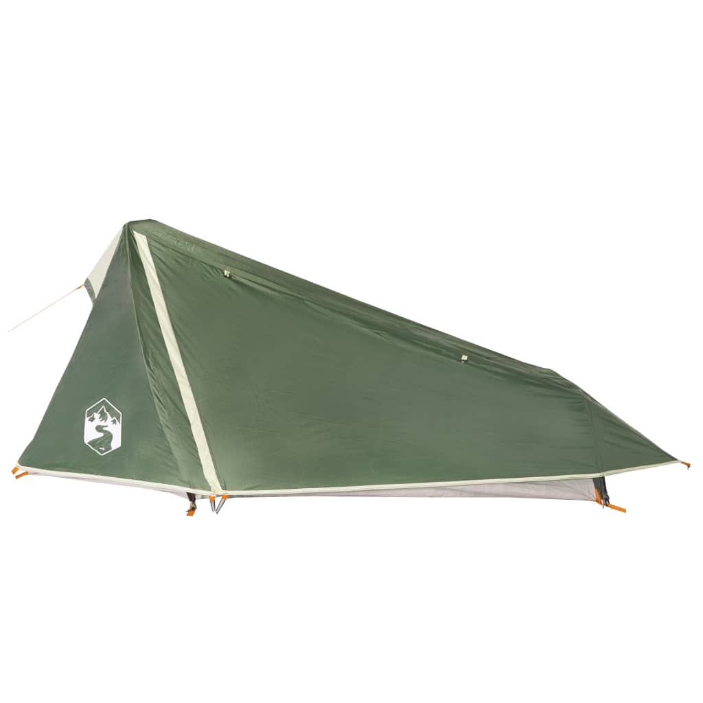 vidaXL Camping Tent Tunnel 1-Person Green Waterproof