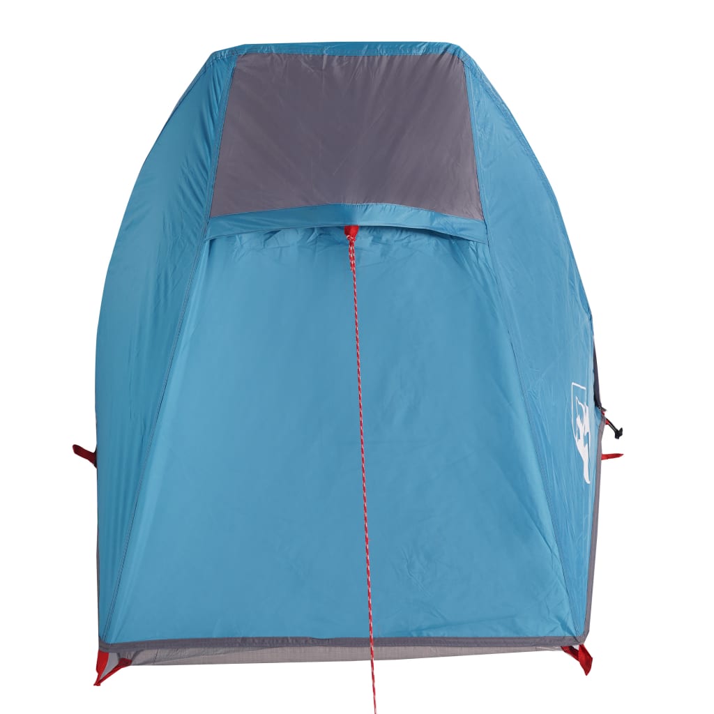 vidaXL Camping Tent Tunnel 1-Person Blue Waterproof