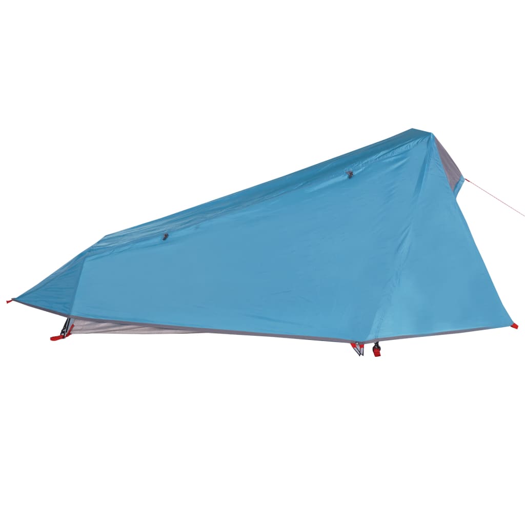 vidaXL Camping Tent Tunnel 1-Person Blue Waterproof