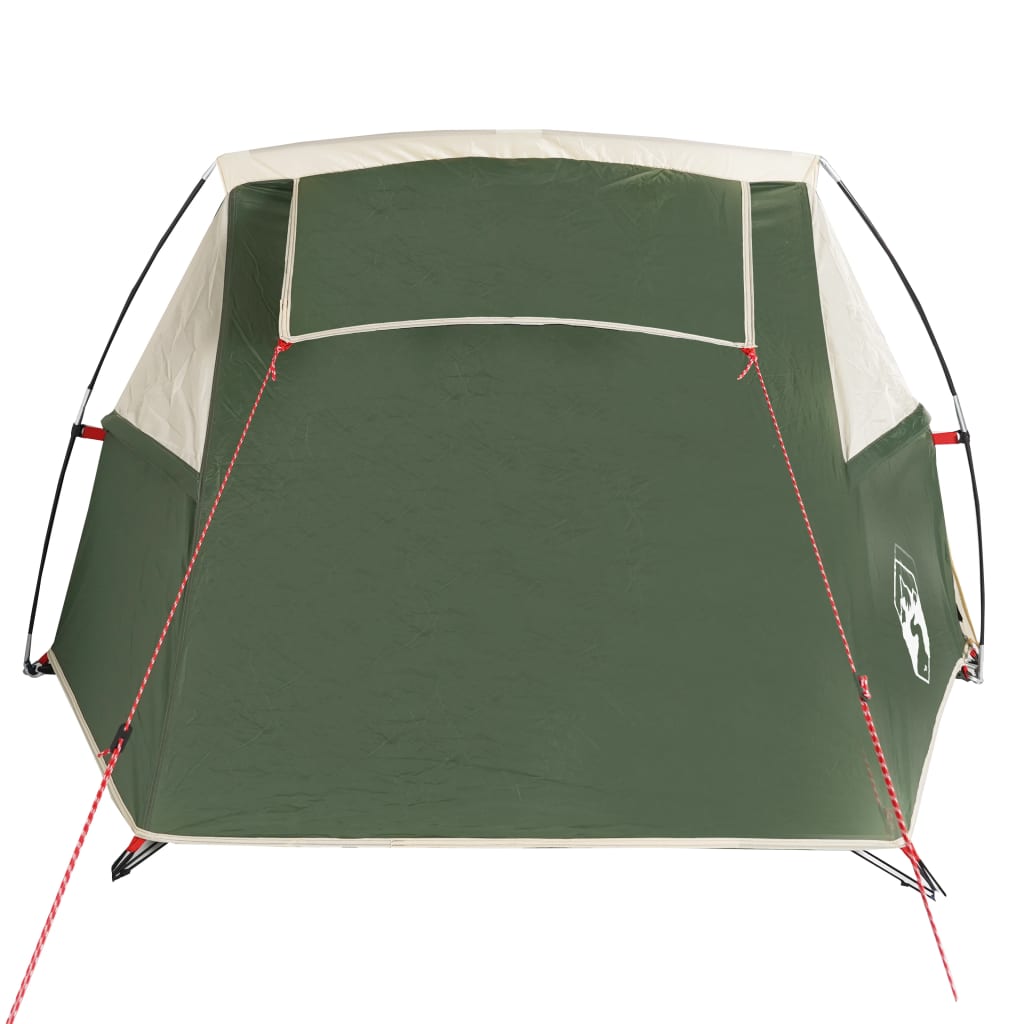 vidaXL Camping Tent Tunnel 2-Person Green Waterproof