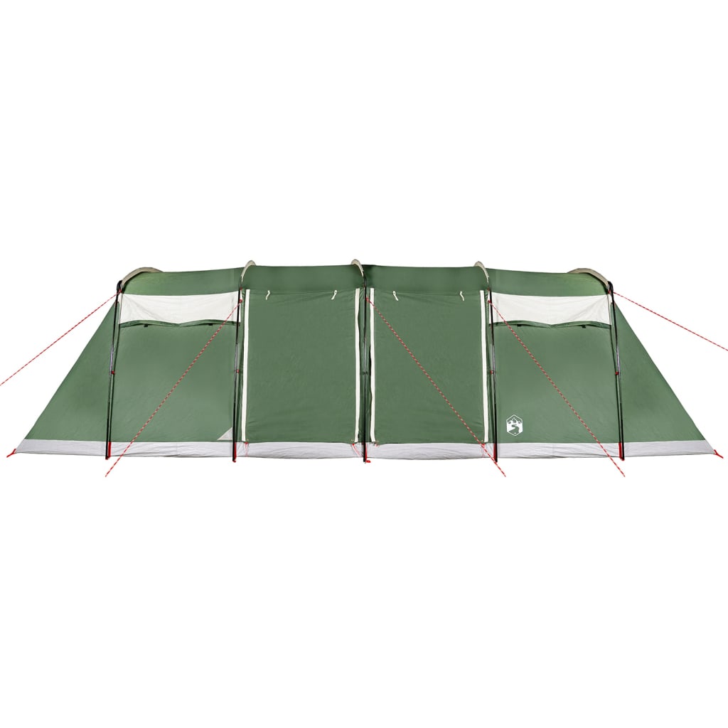 vidaXL Family Tent Tunnel 8-Person Green Waterproof